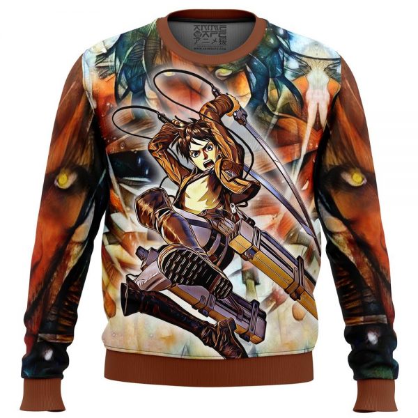 Attack on Titan Sweatshirt Merch - Eren Yeager Titan 3D Sweatshirt