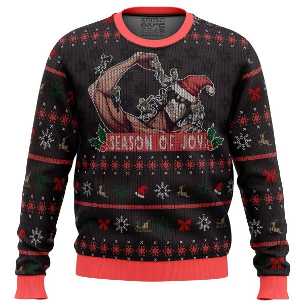 Attack on Titan Sweater Merch - Eren Yeager Titan Form Joy Premium Christmas Sweater