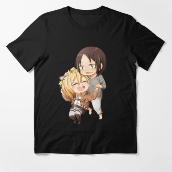 Attack on Titan Shirt Store: Cute Chibi Couple Eren and Historia Shirt